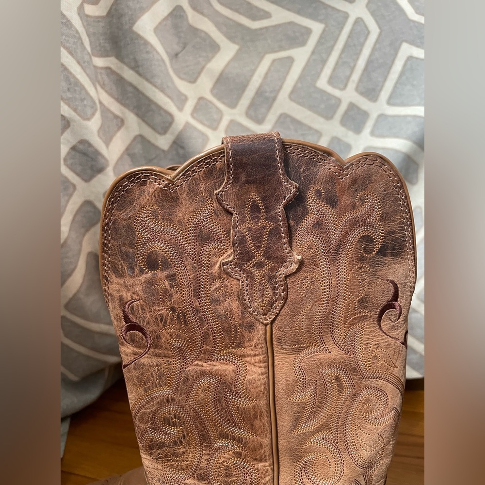 Justin McKayla Leather Cowboy/Western Boots - Picture 10 of 14